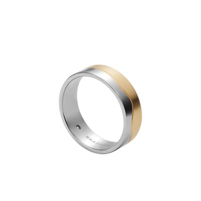Kariana Two-Tone Stainless Steel Band Ring SKJ1685998001 - Skagen