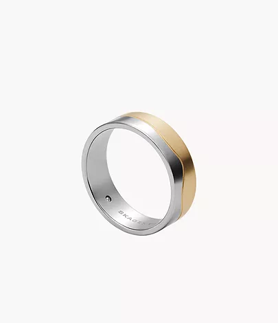 Kariana Two-Tone Stainless Steel Band Ring SKJ1685998001 - Skagen