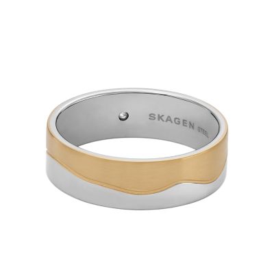 Kariana Two-Tone Stainless Steel Band Ring SKJ1685998001 - Skagen