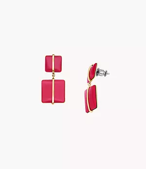 Pantone X Skagen Red Glass Drop Earrings