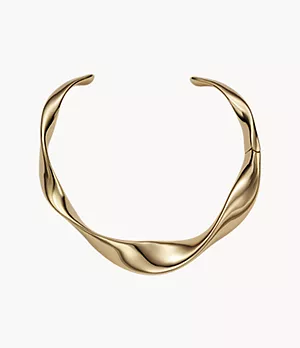 Skagen X Baum Und Pferdgarten Gold Brass Collar Necklace
