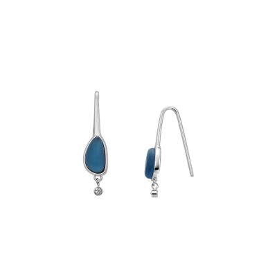 Sofie Sea Glass Blue Glass Drop Earrings SKJ1715040 Skagen