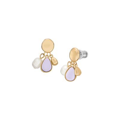 SOFIE SEA GLASS ホワイト淡水パール コンポーネントピアス