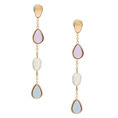 Skagen x Basquiat White Pearl and Iconic Crown Pull-Through Earrings  SKJ1756710 - Skagen