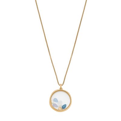 Skagen blue discount sea glass necklace