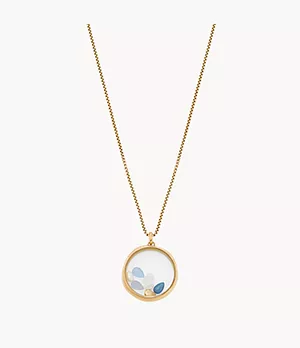 Sofie Sea Glass Freshwater Pearl Pendant Necklace