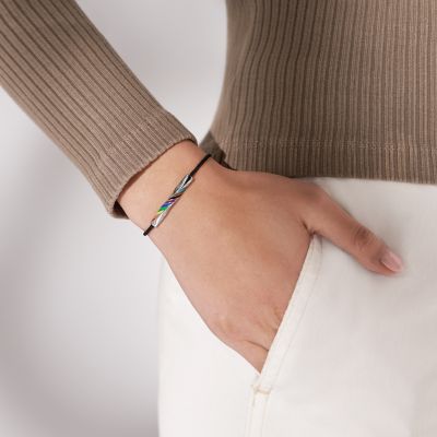 マルチカラー ステンレススチール ステーションブレスレット