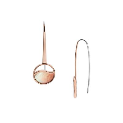 Skagen agnethe store rose gold earrings