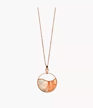 Agnethe Mother of Pearl Ombre Sepia Pendant Necklace
