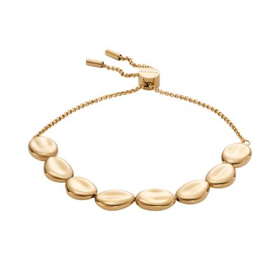 Anja Pebble Gold-Tone Stainless Steel Bracelet