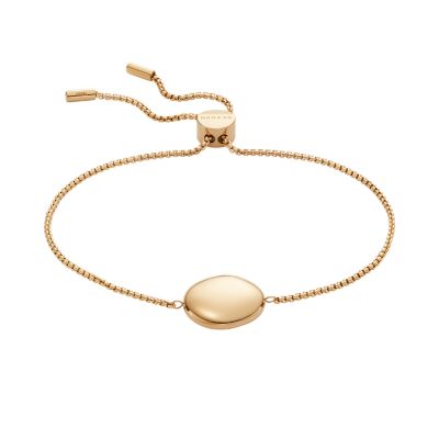 Anja Pebble Gold-Tone Stainless Steel Chain Bracelet SKJ1775710