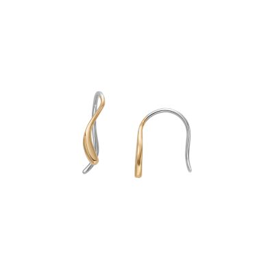 Skagen Women’s Kariana Waves Gold-Tone Stainless Steel Drop Earrings - Gold-Tone