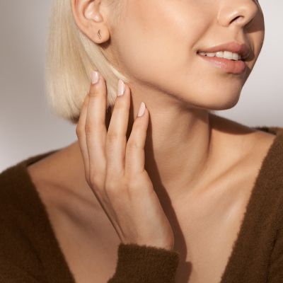 Kariana Waves Gold-Tone Stainless Steel Stud Earrings