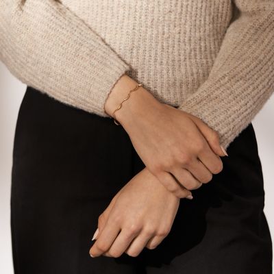 Kariana Waves Gold-Tone Stainless Steel Chain Bracelet