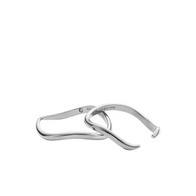 Stainless steel deals wave ring