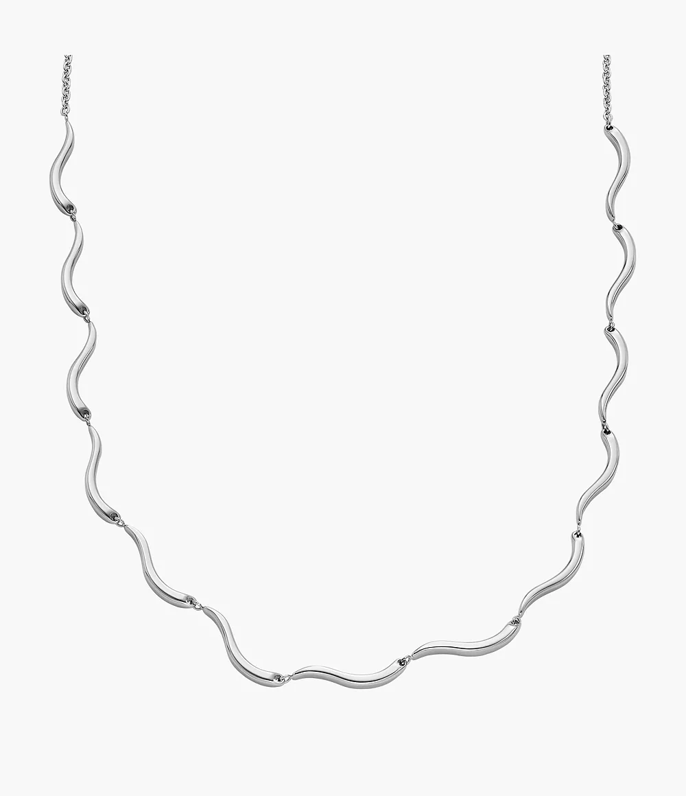 Skagen Women’s Kariana Waves Stainless Steel Chain Necklace - Silver-Tone