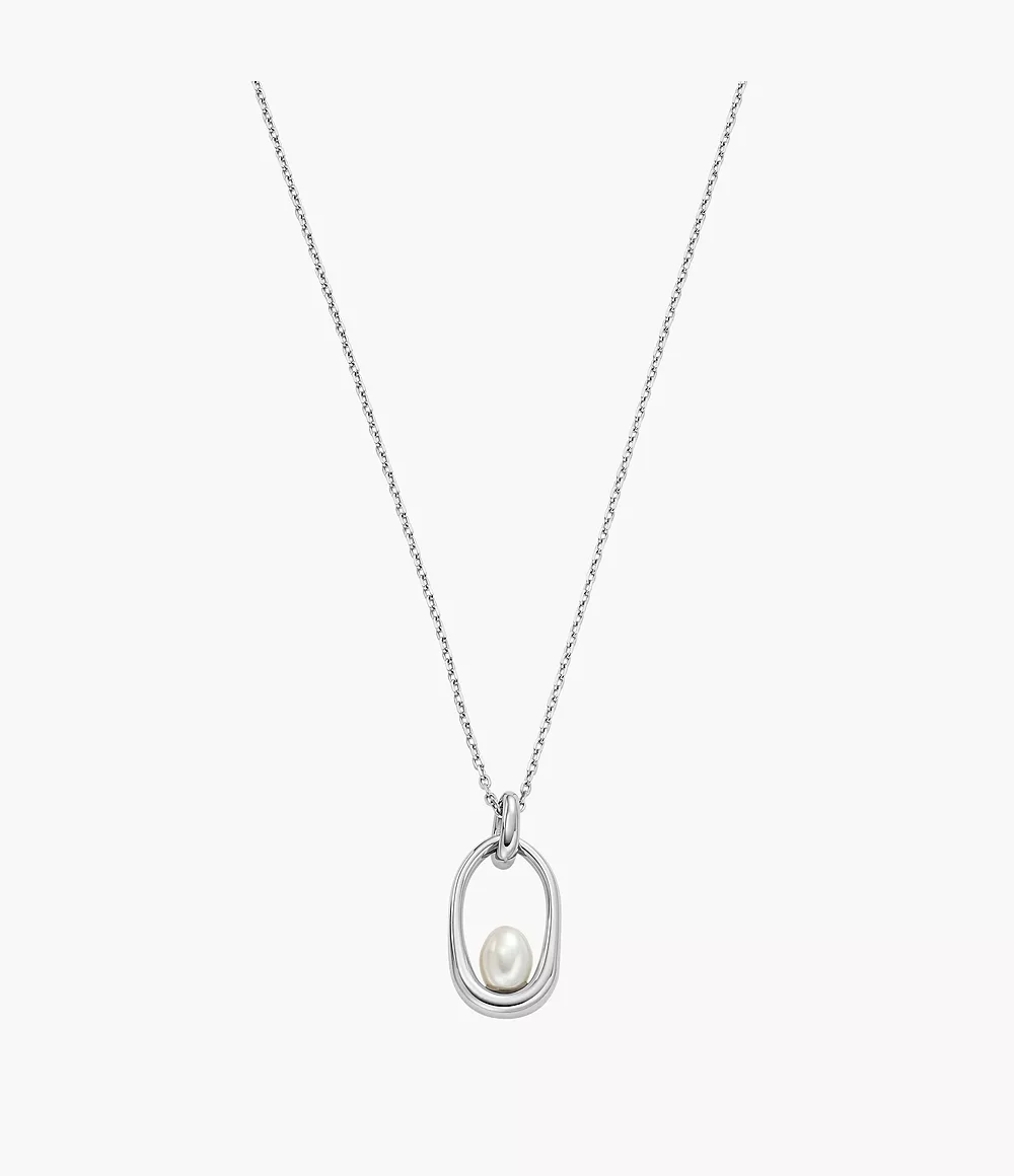 Skagen Unisex Agnethe Pearl Pendant Necklace
