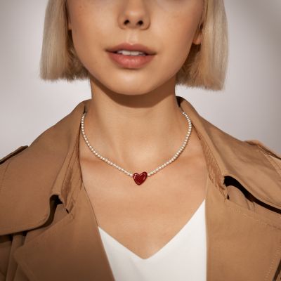 Skagen pearl necklace sale