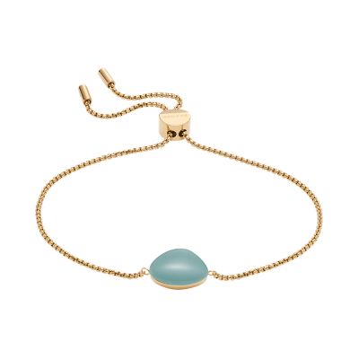 Sofie Sea Glass Mint Green Organic-Shaped Station Bracelet