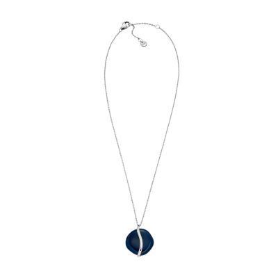 Sofie Sea Glass Blue Organic-Shaped Pendant Necklace SKJ1809040 