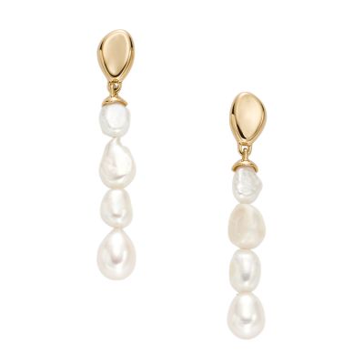 Agnethe Pearl White Freshwater Pearl Drop Earrings SKJ1827710 Skagen