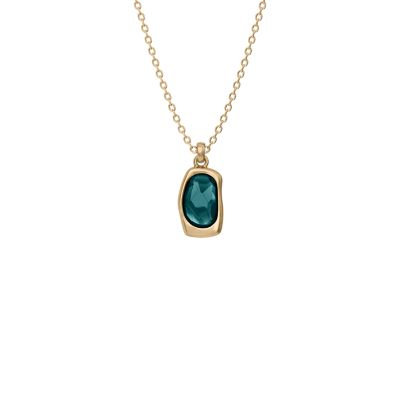 Sofie Sea Glass Stainless Steel Pendant Necklace