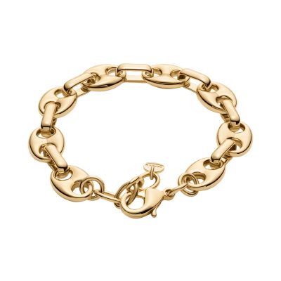 Moderne Stak ゴールドトーン ブラス チェーンブレスレット SKJ5016710
