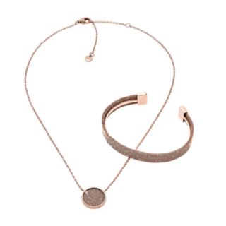 Set Damen Armreif und Halskette Merete