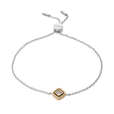 Elegant Two-Tone Chain Bracelet