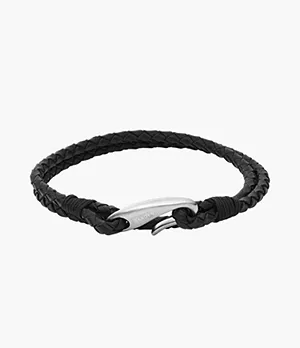 Hulsten Black Leather Bracelet