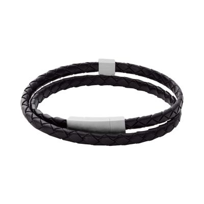 Hulsten Black Strap Leather Skagen - SKJM0184040 Bracelet