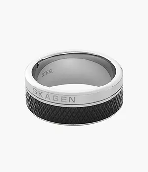 Torben Silver-Tone Stainless Steel Band Ring