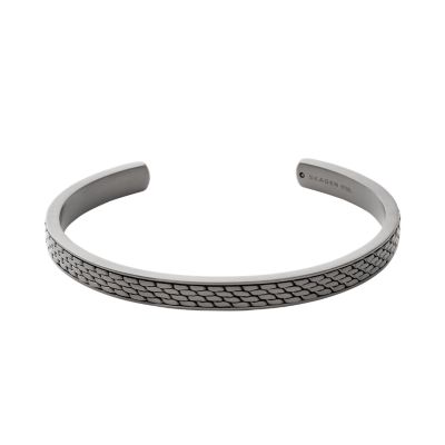 Stainless Skagen Torben Gunmetal-Tone Steel - SKJM0191060 Cuff Bracelet