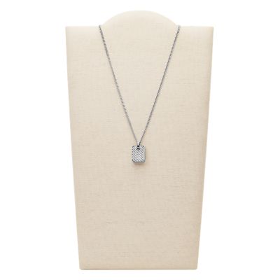 Torben Silver-Tone Stainless Steel Pendant Necklace