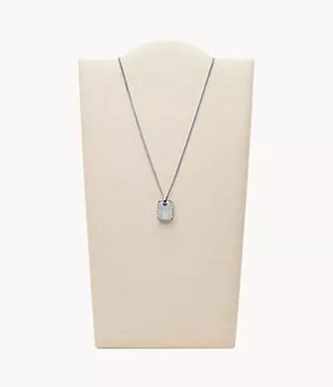 Torben Silver-Tone Stainless Steel Pendant Necklace
