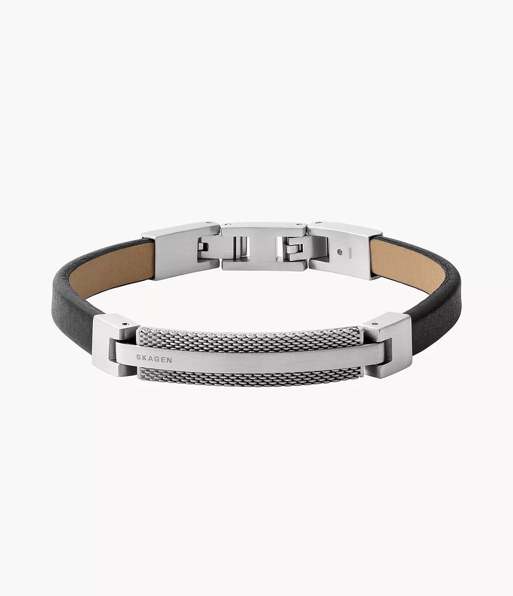 Skagen Men’s Torben LiteHide Leather Strap Bracelet