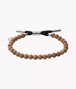 Bracelet de perles Torben, brun