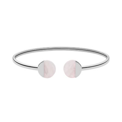 Rose quartz deals sterling silver bracelet