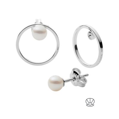 Skagen agnethe pearl on sale earrings