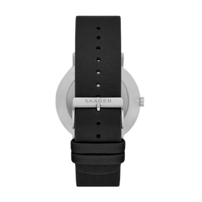 Kuppel Limited Edition Three-Hand Black Leather Watch SKL2001 - Skagen