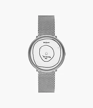 Basquiat Special Edition Gitte ("Now's The Time") Disc Movement Stainless Steel Mesh Watch