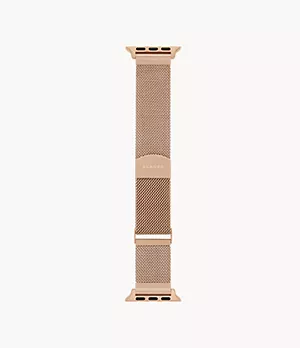 Band Apple Watch® 38 mm 40 mm 41 mm Milanaise Edelstahl roségoldfarben