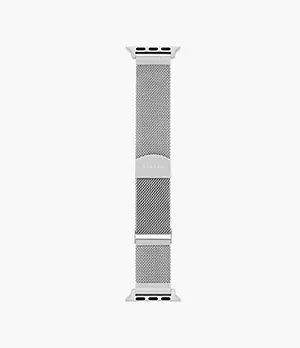 Silver Stainless Steel Mesh Band for Apple Watch®, 38mm/40mm/41mm