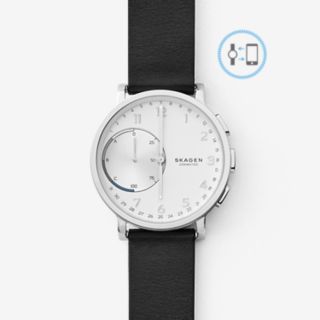 REFURBISHED Hagen Connected Leather Hybrid Smartwatch