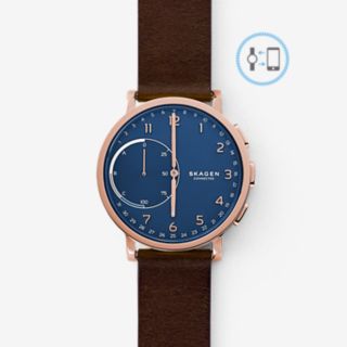 REFURBISHED Hybrid Smartwatch - Hagen Dark Brown Leather