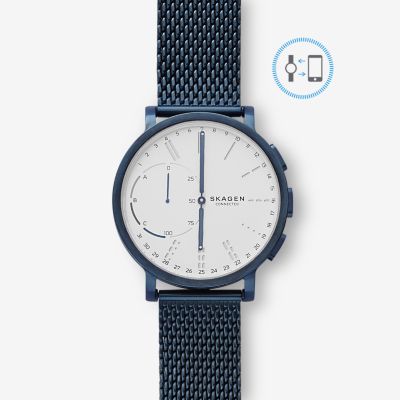 skagen hagen connected hybrid smartwatch with stainless steel mesh