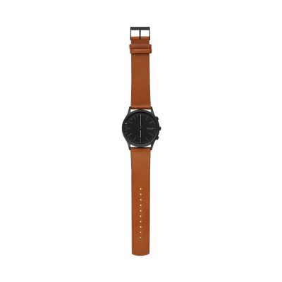 Jorn コニャックレザー ハイブリッドスマートウォッチ SKT1202 - Skagen