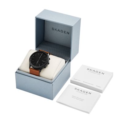 Jorn コニャックレザー ハイブリッドスマートウォッチ SKT1202 - Skagen