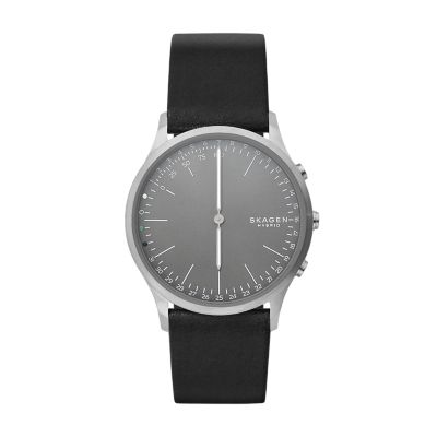 Jorn ブラックレザー ハイブリッドスマートウォッチ SKT1203 - Skagen