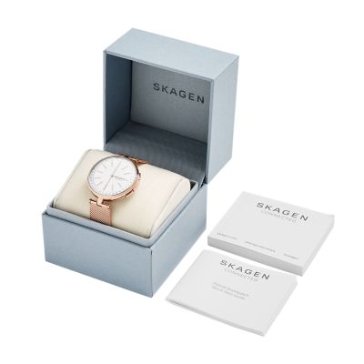 skagen hybrid smartwatch rose gold